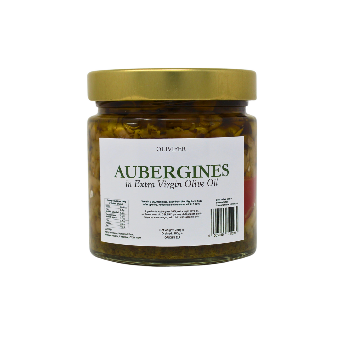 Olivifer Aubergines in Olive Oil 350g