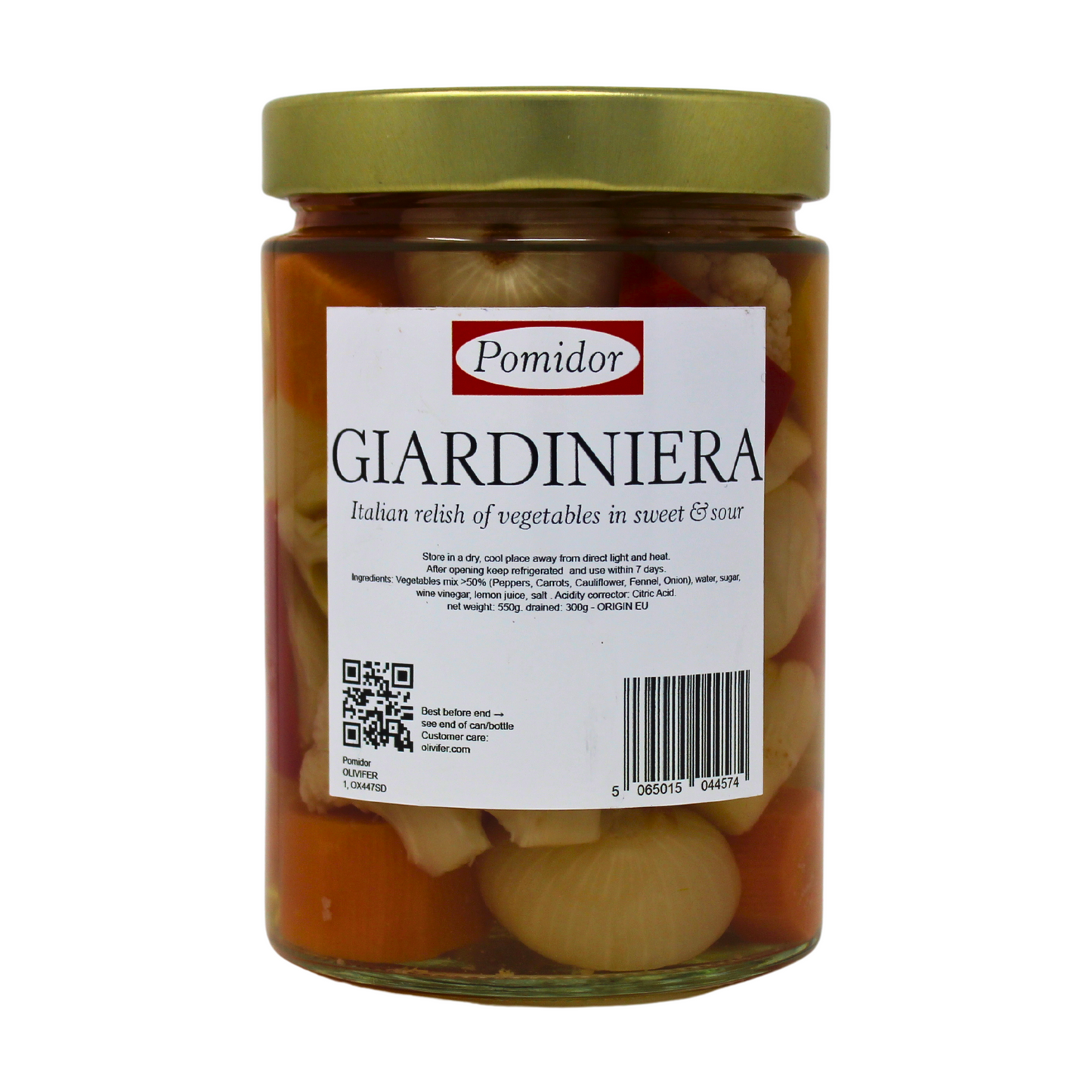 Pomidor Giardiniera 560g