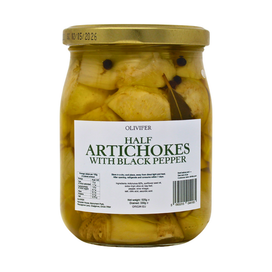 Olivifer Half Artichokes with Black Pepper in Olive Oil 520g