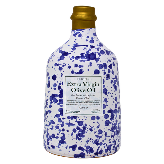 Olivifer Unfiltered Extra Virgin Olive Oil - Terracotta, 500mL - Blue