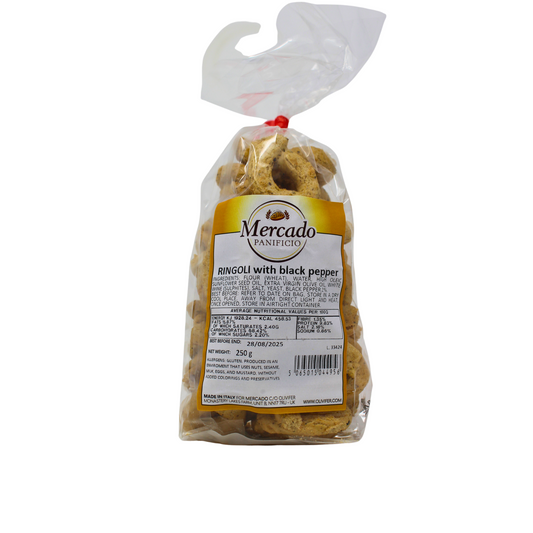 Mercado Ringoli (Taralli) - Black Pepper 250g