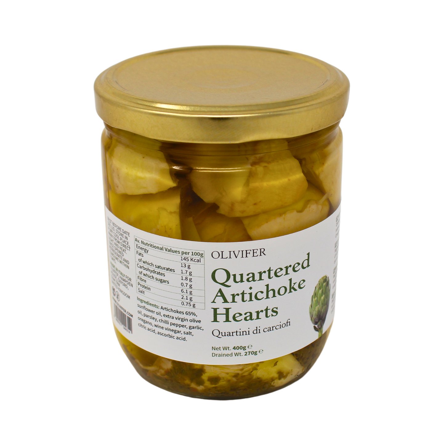 Olivifer Quartered Artichoke Hearts 400g