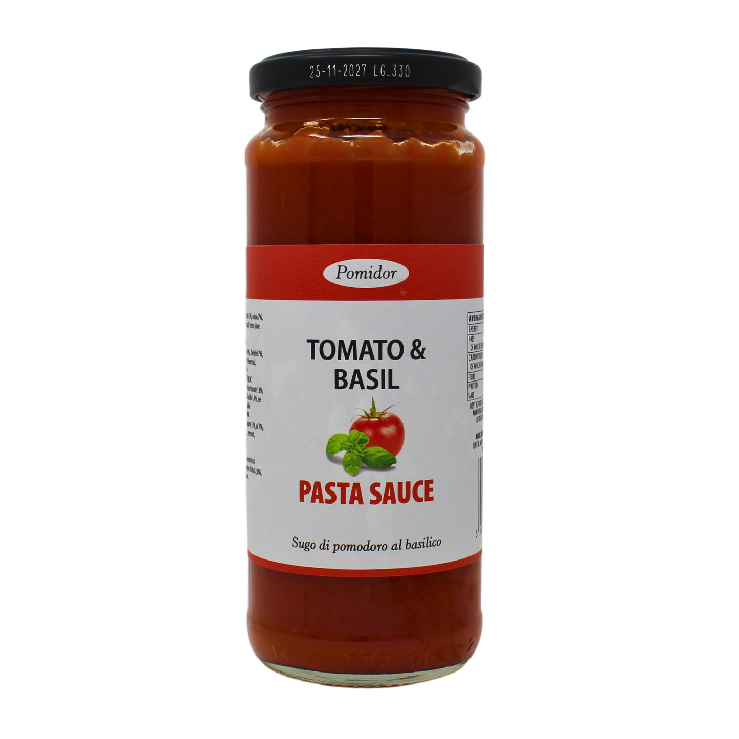 Pomidor Tomato & Basil Pasta Sauce 330g