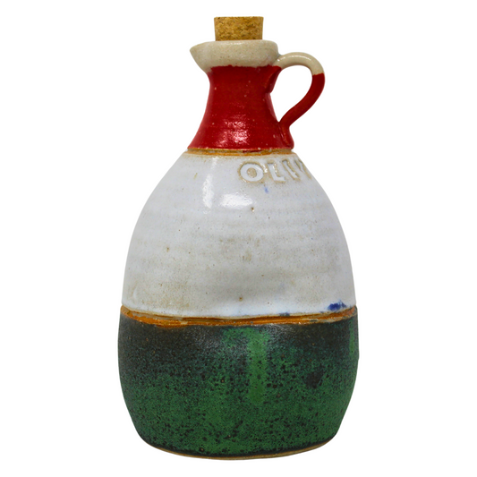 Olivifer Tricolore: Extra Virgin Olive Oil in British Terracotta Bottle 500 mL